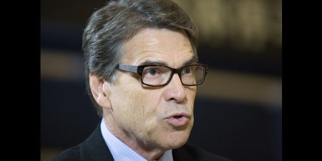 Rick Perry, governor of Texas, speaks during a Bloomberg Television interview at the World Economic Forum (WEF) Annual Meeting of the New Champions in Tianjin, China, on Thursday, Sept. 11, 2014. The meeting runs through Sept. 12. Photographer: Brent Lewin/Bloomberg via Getty Images 