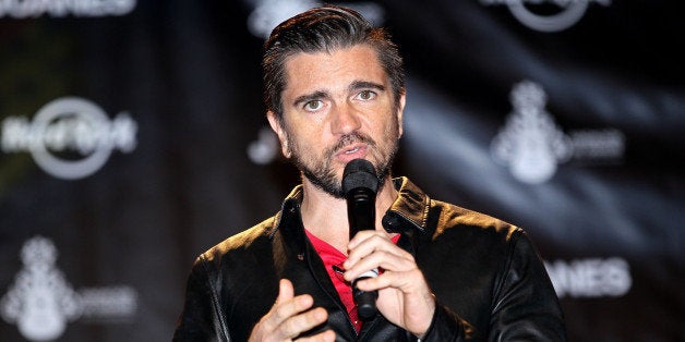 NEW YORK, NY - SEPTEMBER 23: Juanes attends Juanes Artist Spotlight Merchandise Unveiling at Hard Rock Cafe - Times Square o