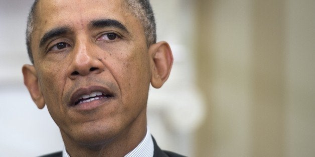 US President Barack Obama speaks during a bilateral meeting with Israeli Prime Minister Benjamin Netanyahu at the White House in Washington, DC, October 1, 2014. AFP PHOTO / Jim WATSON (Photo credit should read JIM WATSON/AFP/Getty Images)