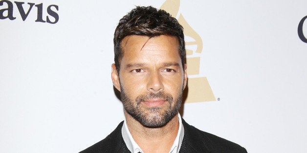 BEVERLY HILLS, CA - FEBRUARY 07: Ricky Martin arrives at The Grammy Awards Pre-Grammy Gala held at The Beverly Hilton Hotel