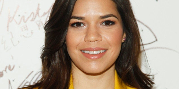 America Ferrera participates in AOL's BUILD Speaker Series to discuss the upcoming film âX/Y" at AOL Studios on Tuesday, Feb. 24, 2015, in New York. (Photo by Andy Kropa/Invision/AP)