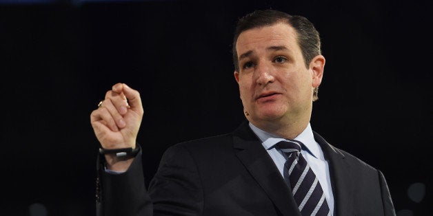 LYNCHBURG, VA - MARCH 23: Senator Ted Cruz (R-Texas) makes a speech where he announced his candidacy for a presidential bid at Liberty University on Monday March 23, 2015 in Lynchburg, VA.(Photo by Matt McClain/ The Washington Post via Getty Images)