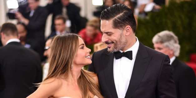 NEW YORK, NY - MAY 04: Sofia Vergara and Joe Manganiello attend the 'China: Through The Looking Glass' Costume Institute Benefit Gala at the Metropolitan Museum of Art on May 4, 2015 in New York City. (Photo by Andrew H. Walker/Getty Images for Variety)