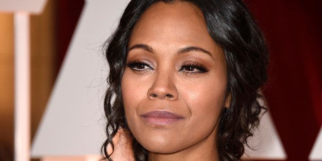 HOLLYWOOD, CA - FEBRUARY 22: Actress Zoe Saldana attends the 87th Annual Academy Awards at Hollywood & Highland Center on February 22, 2015 in Hollywood, California. (Photo by Frazer Harrison/Getty Images)