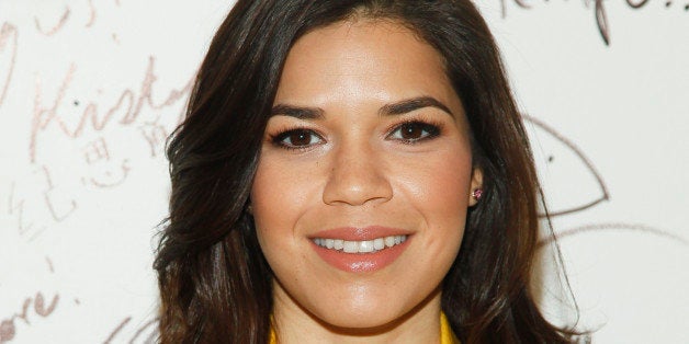 America Ferrera participates in AOL's BUILD Speaker Series to discuss the upcoming film âX/Y" at AOL Studios on Tuesday, Feb. 24, 2015, in New York. (Photo by Andy Kropa/Invision/AP)