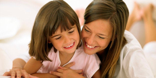 Mother and daughter reading