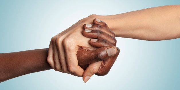 Interracial handshake