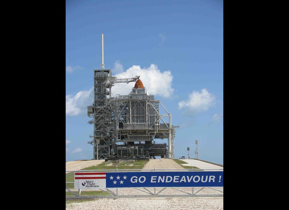 Endeavour on the Launch Pad