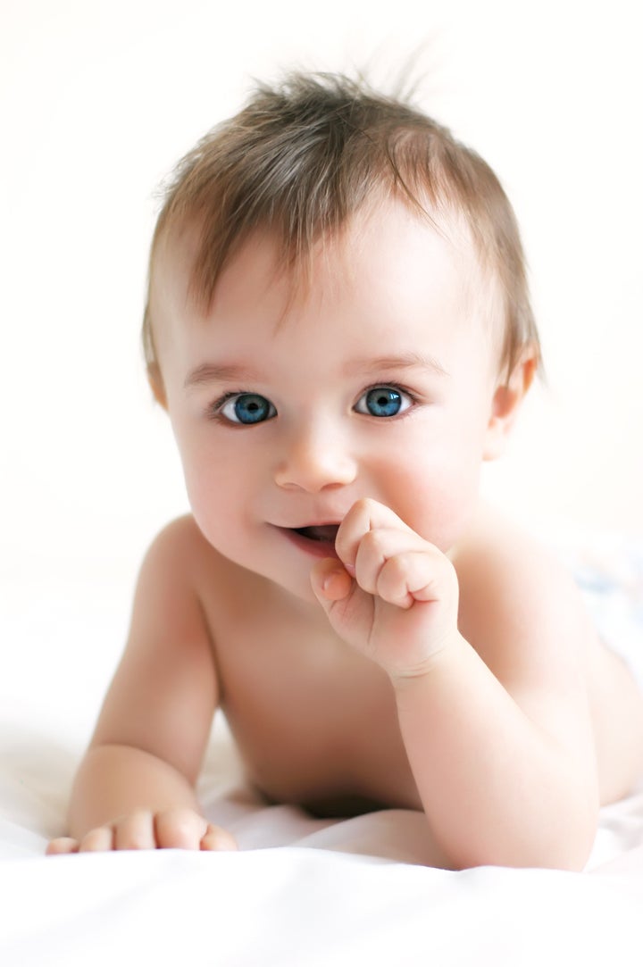 Little boy with blue eyes