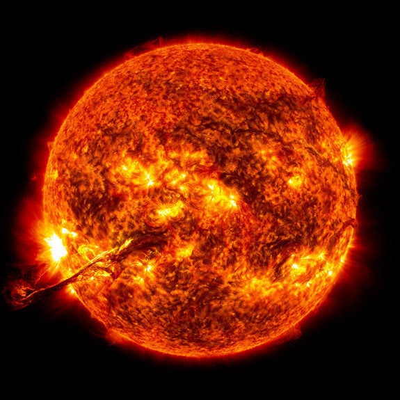 nasa giant sun eruption