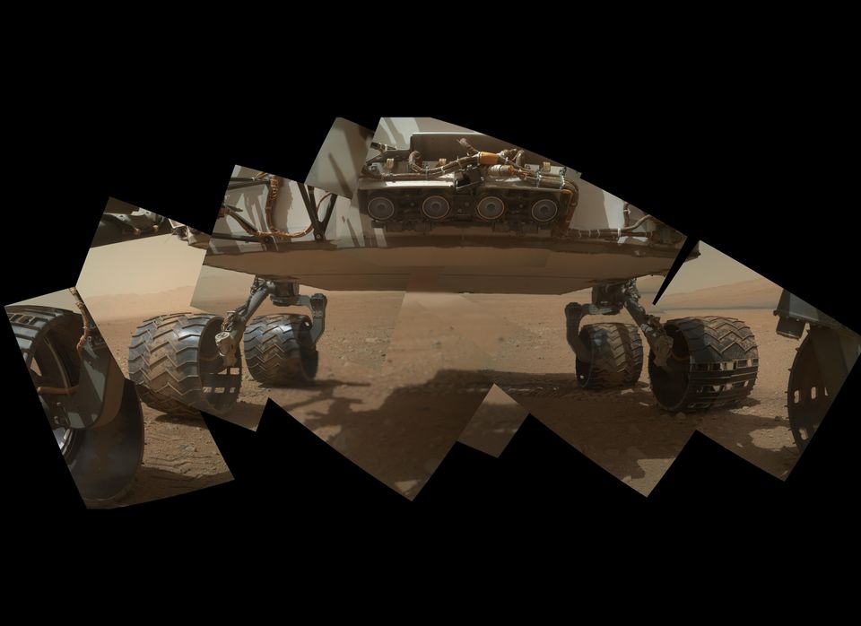 Panorama of Curiosity's Belly Check 