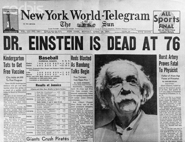 'Dr. Einstein Is Dead'