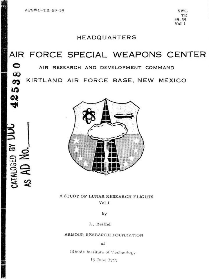 I of en:Project A119 | A Study of Lunar Research Flights , a 1950s top-secret plan developed by the United States Air Force with the ...