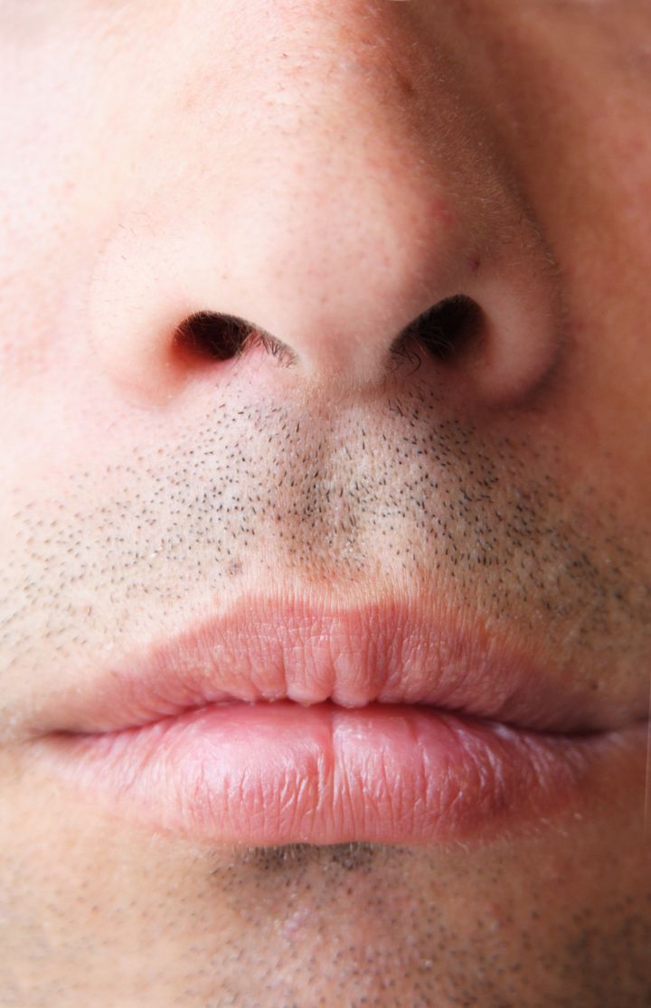 close up of nose and mouth