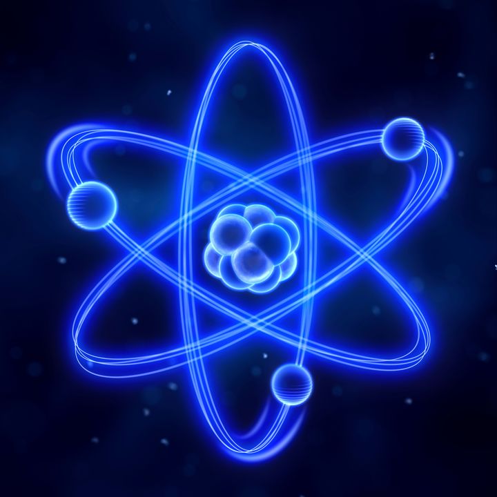 3d atom. An atom consists of a nucleus (protons and neutrons) and electrons in orbit