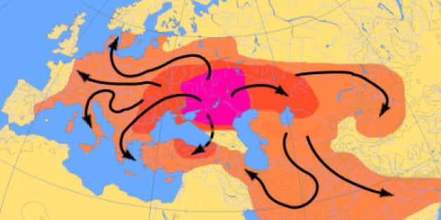 proto indo european language chart