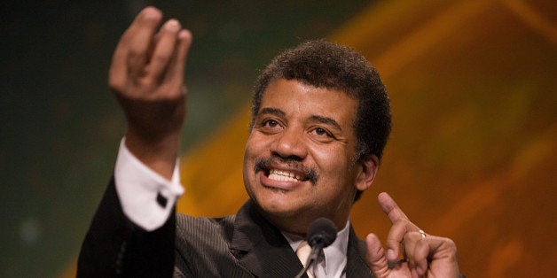 Neil deGrasse Tyson, director of the Hayden Planetarium, speaks during the 28th National Space Symposium in Colorado Springs, Colorado, U.S., on Tuesday, April 17, 2012. The National Space Symposium is a gathering of the global space community to advance space-related endeavors. Photographer: Matthew Staver/Bloomberg via Getty Images 