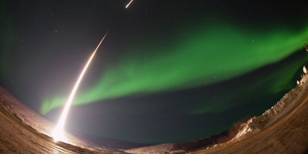 On March 3, 2014, at 6:09 a.m. EST, a NASA-funded sounding rocket launched straight into an aurora over Venetie, Alaska. The Ground-to-Rocket Electrodynamics ? Electron Correlative Experiment (GREECE) sounding rocket mission, which launched from Poker Flat Research Range in Poker Flat, Alaska, will study classic curls in the aurora in the night sky. The GREECE mission seeks to understand what combination of events sets up these auroral curls as they're called, in the charged, heated gas ? or plasma ? where aurorae form. This is a piece of information, which in turn, helps paint a picture of the sun-Earth connection and how energy and particles from the sun interact with Earth's own magnetic system, the magnetosphere. (Christopher Perry/NASA/MCT via Getty Images)