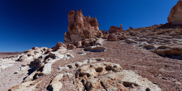 Inspired landscapes in the Atacama Desert in the north of Chile.