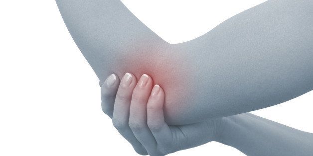 acute pain in a woman elbow....