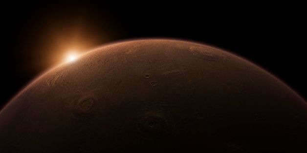 Sunrise over Mars