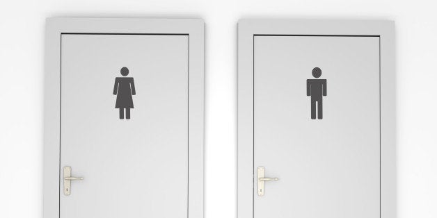 Restroom doors