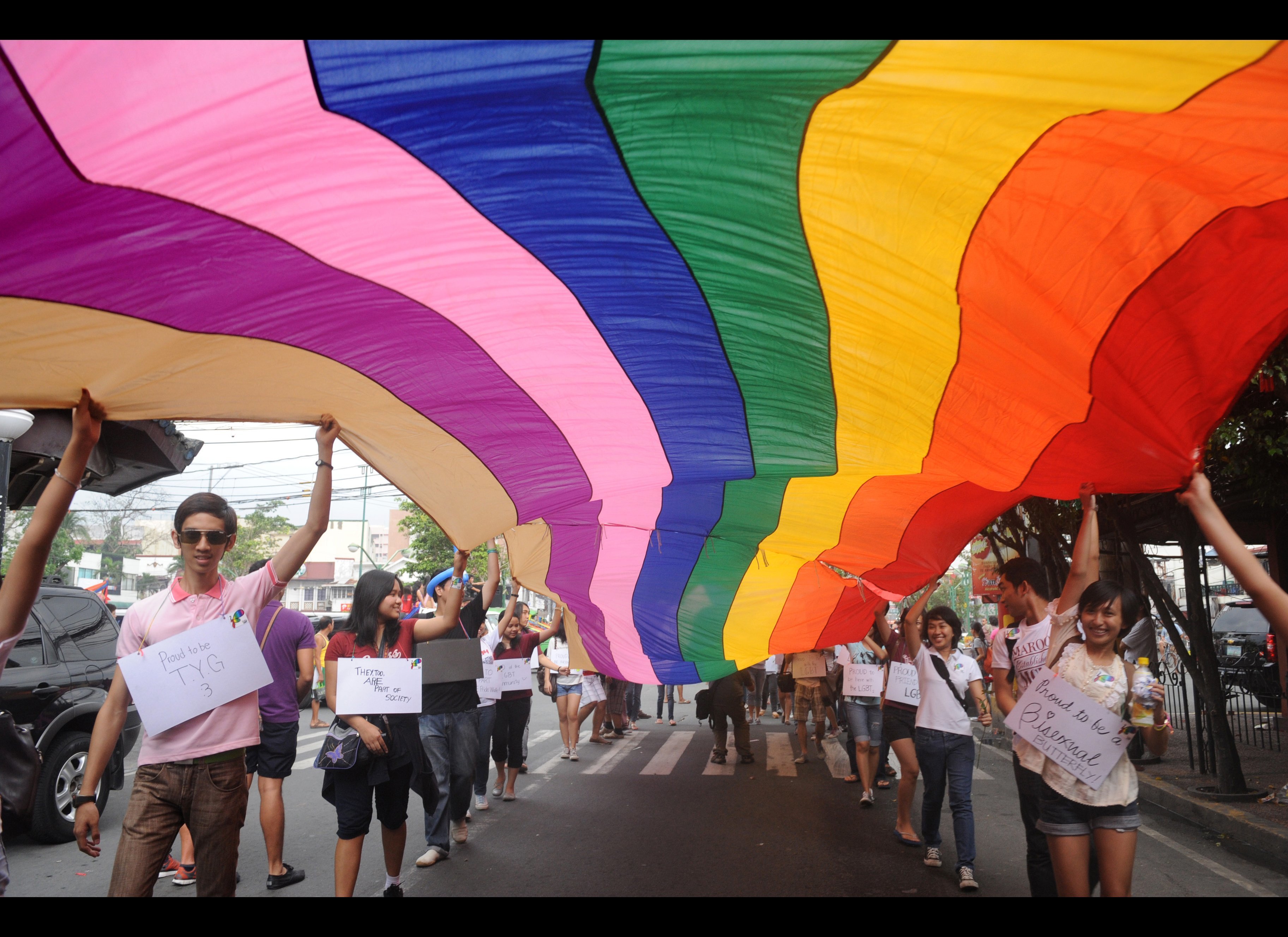 Filipino LGBT Community Marches For Equal Rights And Anti   5baf9e201f00002501230b6d 