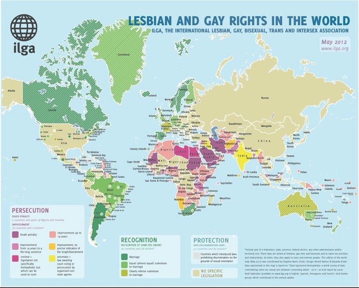 Igla Releases 2012 Report On Gay And Lesbian Rights Worldwide Images Huffpost 2382