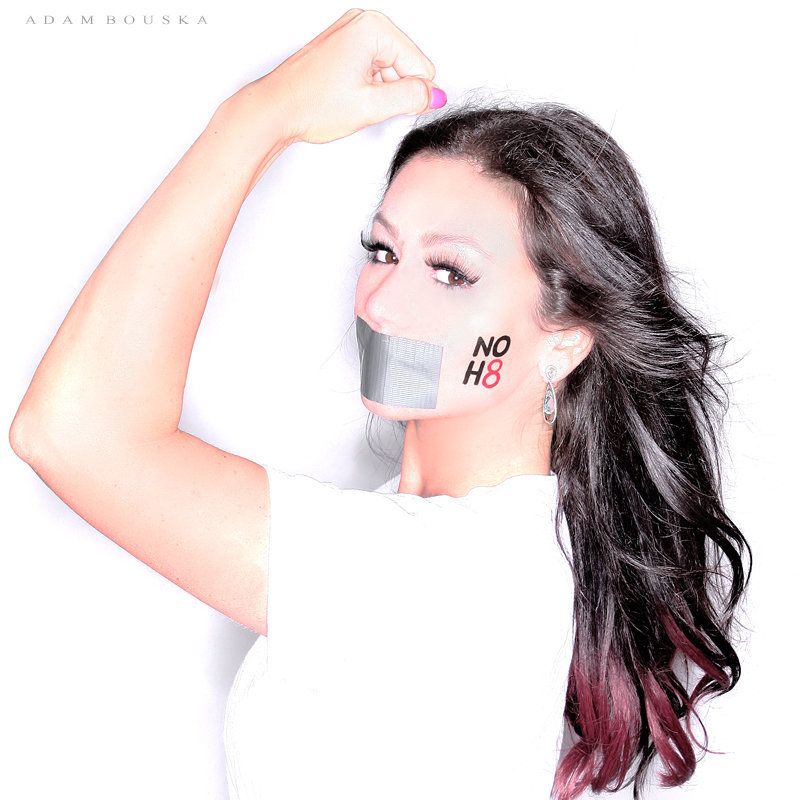 Jwoww Goes Topless For NOH8 Campaign