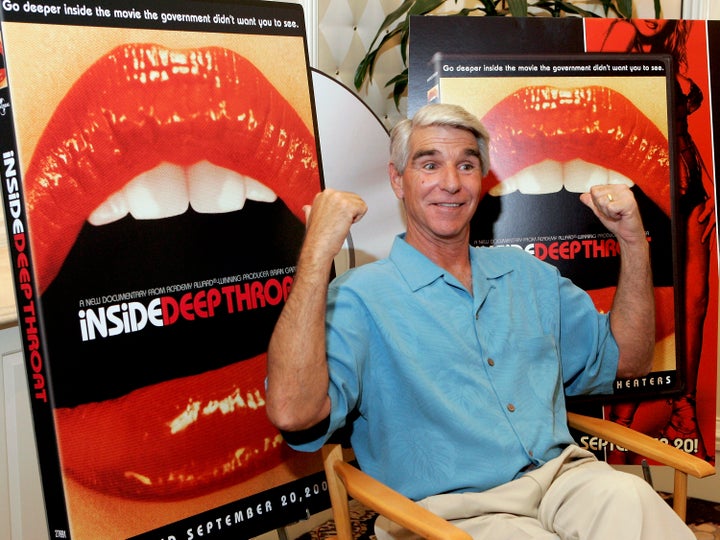 LAS VEGAS - JULY 26: Adult film actor Harry Reems poses at the Video Software Dealers Association's annual home video convention at the Bellagio July 26, 2005 in Las Vegas, Nevada. Reems, an actor in the infamous 1972 adult film 'Deep Throat,' is promoting 'Inside Deep Throat,' a documentary about the film that comes out on DVD September 20, 2005. (Photo by Ethan Miller/Getty Images)