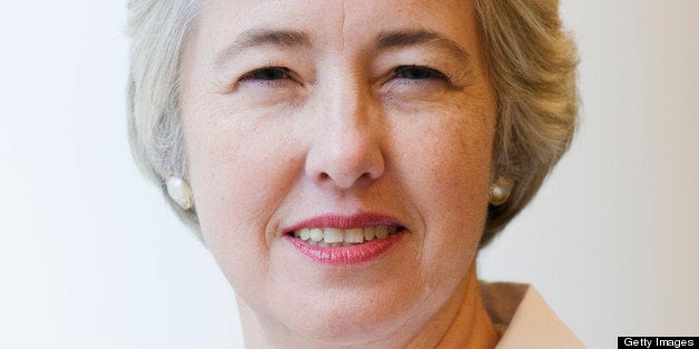 Annise Parker, mayor of Houston, stands for a portrait after an interview in New York, U.S., on Monday, Sept. 13, 2010. Parker predicted a victory for Rick Perry, a Republican, in the Texas gubernatorial race. Photographer: Jonathan Fickies/Bloomberg via Getty Images