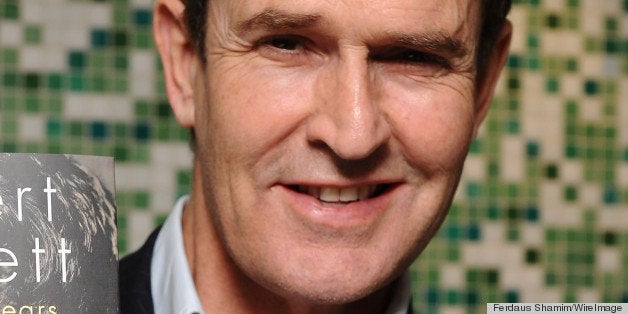 LONDON, ENGLAND - SEPTEMBER 28: Rupert Everett poses at the launch of his new book 'Vanished Years' on September 28, 2012 in