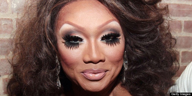 NEW YORK - APRIL 26: Jujubee poses for photos during Logo's RuPaul's Drag Race Finale at Therapy Bar on April 26, 2010 in New York City. (Photo by Astrid Stawiarz/Getty Images for SPI Marketing)