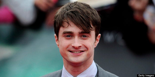 British actor Daniel Radcliffe attends the world premiere of Harry Potter and the Deathly Hallows - Part 2 in central London on July 7, 2011. Thousands of Harry Potter fanatics screamed for the stars of the epic movie series as they hit the London red carpet Thursday for the final film's world premiere.AFP PHOTO / CARL COURT (Photo credit should read CARL COURT/AFP/Getty Images)