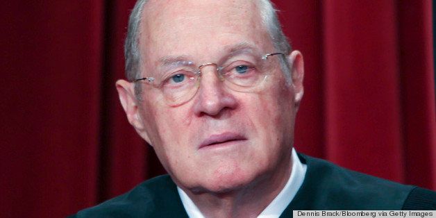 UNITED STATES - SEPTEMBER 29: U.S. Supreme Court Justice Anthony Kennedy poses during the court's official photo session in Washington, D.C., U.S., on Tuesday, Sept. 29, 2009. Kennedy was appointed to the court by President Ronald Reagan in 1988. (Photo by Dennis Brack/Bloomberg via Getty Images)