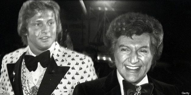 Liberace and Scott Thorson during Premiere of 'The Muppets Go Hollywood' at Coconut Grove in Los Angeles, California, United States. (Photo by Ron Galella/WireImage)