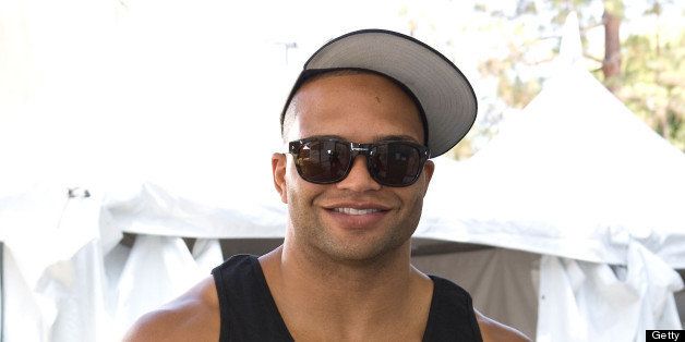 WEST HOLLYWOOD, CA - JUNE 09: Football player Brendon Ayanbadejo attends the 2013 LA Gay Pride Festival day 2 on June 9, 2013 in West Hollywood, California. (Photo by Vincent Sandoval/WireImage)
