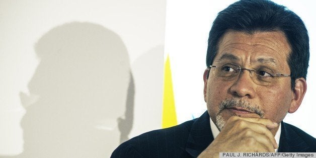 Former US Attorney General Alberto R. Gonzales participates in Google's Big Tent event April 26, 2013 at the W Hotel in Washington, DC, duing a discusson on the future of the internet. AFP PHOTO/Paul J. Richards (Photo credit should read PAUL J. RICHARDS/AFP/Getty Images)