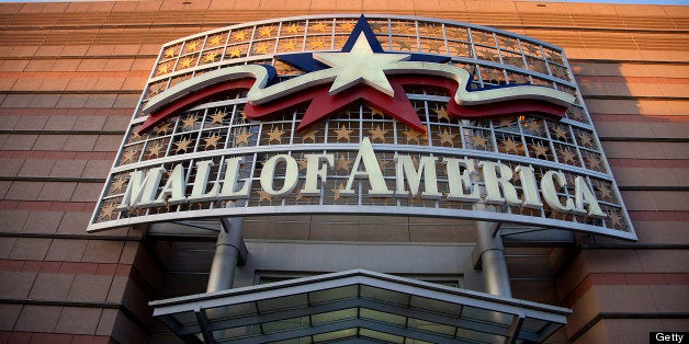 Mall of America signage is displayed outside of a location in Bloomington, Minnesota, U.S., on Saturday, Feb. 25, 2012. The N