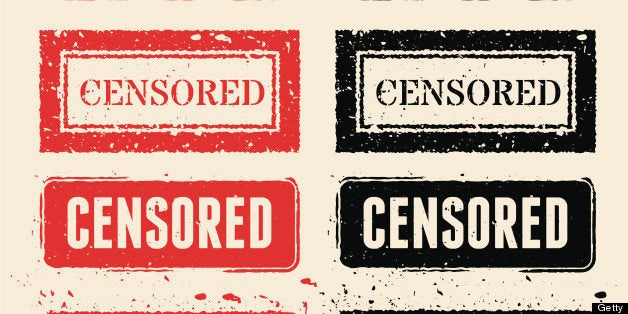 Censored Red ad Black Rubber Stamps