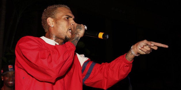 ATLANTIC CITY, NJ - OCTOBER 25: Chris Brown performs at The Pool After Dark at Harrah's Resort on Friday October 25, 2013 in