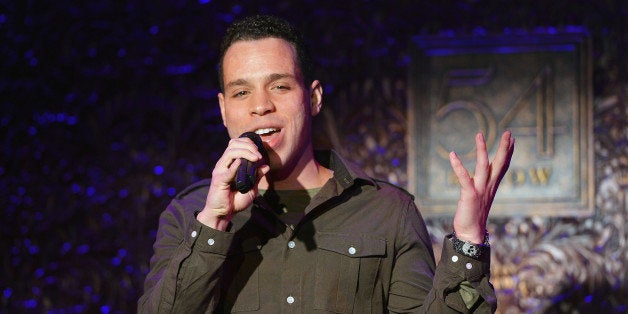 NEW YORK, NY - OCTOBER 23: Robin De Jesus performs at the press preview for 'Something Funny's Going On! A Cabarevue' at 54