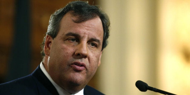 TRENTON, NJ - JANUARY 14: New Jersey Gov. Chris Christie delivers the State of the State Address in the Assembly Chambers at the Statehouse on January 14, 2014 in Trenton, New Jersey. In his speech Christie briefly addressed the ongoing George Washington Bridge lane closure scandal saying his administration 'let down the people we are entrusted to serve' but also called for a longer school day for New Jersey students, and hinted that he will push for another round of pension reform. (Photo by Jeff Zelevansky/Getty Images)