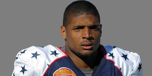 Michael Sam, as Missouri North outside linebacker, before the Senior Bowl NCAA college football game, graphic element on gray