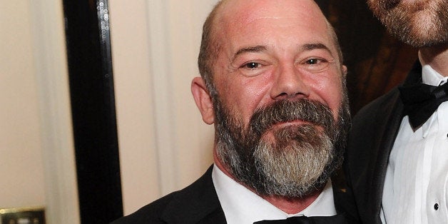 Andrew Sullivan (L) and Aaron Tone attend the Bloomberg & Vanity Fair cocktail reception following the 2011 White House Corre