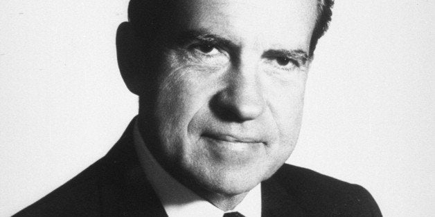 377869 37: (UNDATED FILE PHOTO) Portrait of 37th United States President Richard M. Nixon. June 17, 2002 is the 30th anniversary of the arrest of five burglars inside the Watergate complex in Washington, DC that eventually lead to Nixon being forced from office. Nixon died in 1994. (Photo by National Archives/Getty Images)