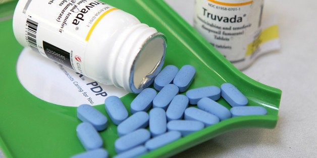 SAN ANSELMO, CA - NOVEMBER 23: Bottles of antiretroviral drug Truvada are displayed at Jack's Pharmacy on November 23, 2010