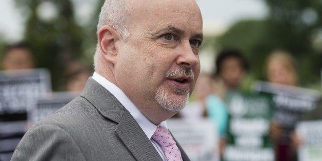 US Congressman Mark Pocan, D-WI, speaks during a news conference with activists opposed to the Trans-Pacific Partnership (TPP) on Capitol Hill in Washington, DC, July 9, 2014. AFP PHOTO / Jim WATSON (Photo credit should read JIM WATSON/AFP/Getty Images)
