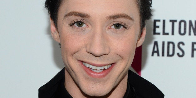 LOS ANGELES, CA - MARCH 02: Ice skater/TV personality Johnny Weir attends the 22nd Annual Elton John AIDS Foundation's Oscar