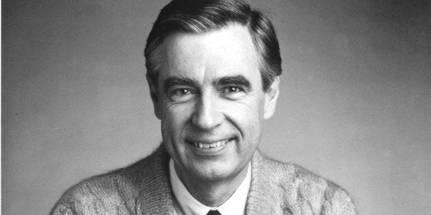 UNDATED FILE PHOTO: Fred Rogers, the host of the children's television series, 'Mr. Rogers' Neighborhood,' sits for a promotional portrait in this picture from the 1980's. 'Mr. Rogers' Neighborhood' will broadcast its last new episode August 31, 2001 it was announced August 30 in a statement by Rogers from Nantucket, Massachusetts. Rogers died at the age of 74 February 27, 2003 at his Pittsburgh, Pennsylvania home. He had been suffering from stomach cancer. (Photo by Family Communications Inc./Getty Images)